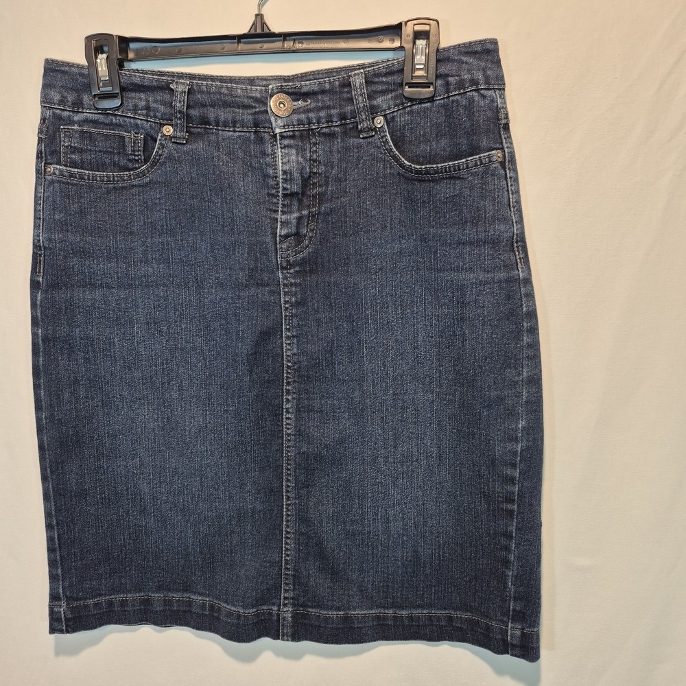 Style & Co Denim Skirt 6 Y2K 90s Vintage Timeless Americana Preppy 90s Grunge